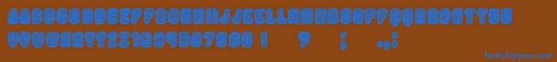 More about Rockefeller3D Font Rockefeller3D Font – Blue Fonts on Brown Background