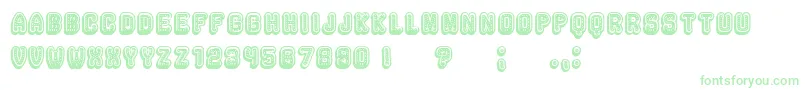 Rockefeller3DExtravagant-Schriftart – Grüne Schriften