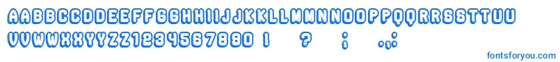 Rockefeller3DHollowFlat Font – Blue Fonts