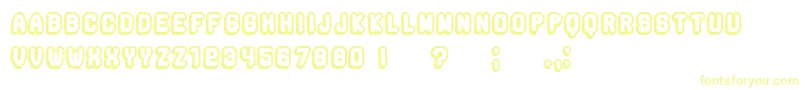 Rockefeller3DHollowFlat Font – Yellow Fonts