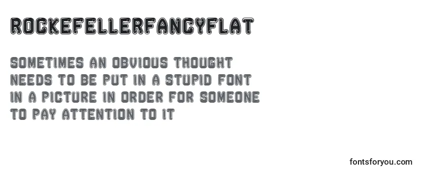 Review of the RockefellerFancyFlat Font