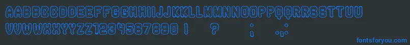 More about RockefellerHollow Font RockefellerHollow Font – Blue Fonts on Black Background