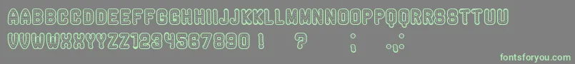 More about RockefellerHollow Font RockefellerHollow Font – Green Fonts on Gray Background