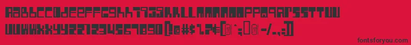 ROCKET   Font – Black Fonts on Red Background