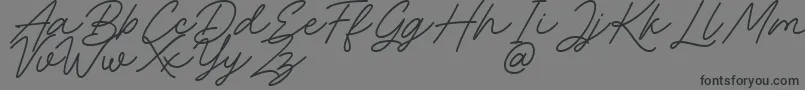 Rocket Clouds Font – Black Fonts on Gray Background