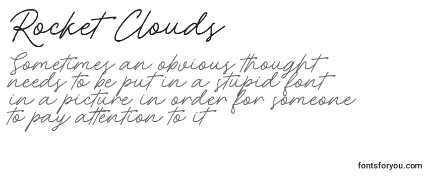 Rocket Clouds Font