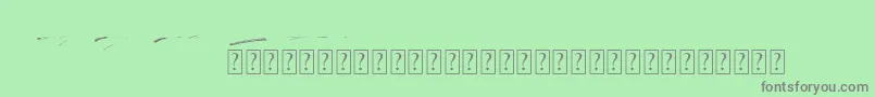 Шрифт Rocket Shield Swashes – серые шрифты на зелёном фоне