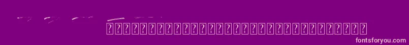 Rocket Shield Swashes-fontti – vaaleanpunaiset fontit violetilla taustalla