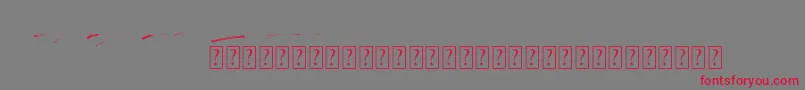 Rocket Shield Swashes Font – Red Fonts on Gray Background