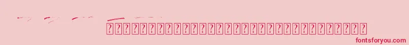 Rocket Shield Swashes Font – Red Fonts on Pink Background