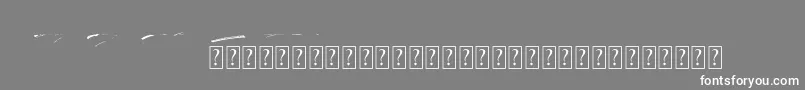 Rocket Shield Swashes Font – White Fonts on Gray Background