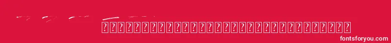 Rocket Shield Swashes Font – White Fonts on Red Background