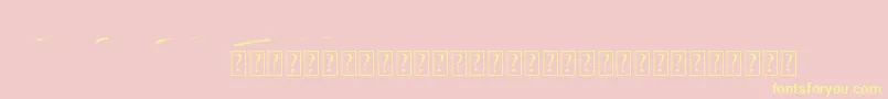 Rocket Shield Swashes Font – Yellow Fonts on Pink Background