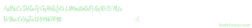 Rocket Shield Font – Green Fonts on White Background