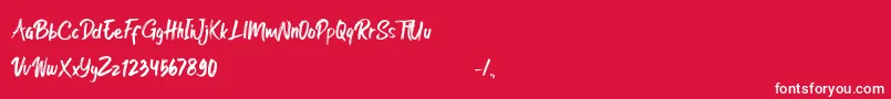 fuente Rocket Shield – Fuentes Blancas Sobre Fondo Rojo