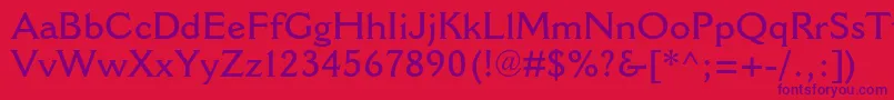 CantoriamtstdSemibold Font – Purple Fonts on Red Background