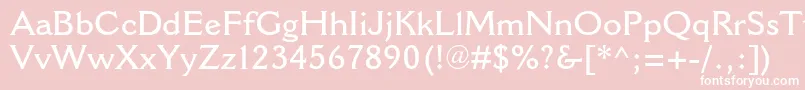 CantoriamtstdSemibold Font – White Fonts on Pink Background