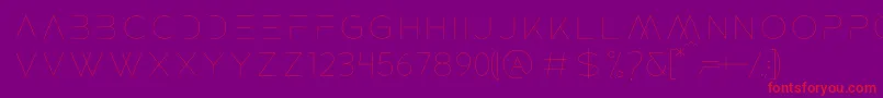 ROCKET WILDNESS Font – Red Fonts on Purple Background