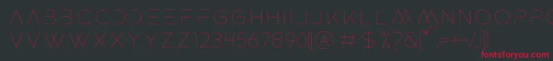 ROCKET WILDNESS Font – Red Fonts on Black Background