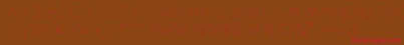 ROCKET WILDNESS Font – Red Fonts on Brown Background