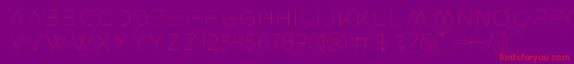 ROCKET WILDNESS Font – Red Fonts on Purple Background