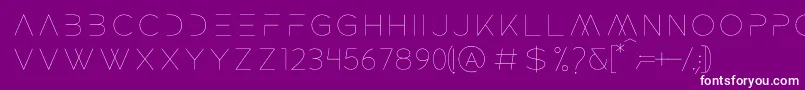 ROCKET WILDNESS Font – White Fonts on Purple Background