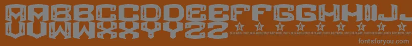 ROCKETAIR    Font – Gray Fonts on Brown Background
