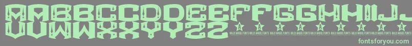 ROCKETAIR    Font – Green Fonts on Gray Background