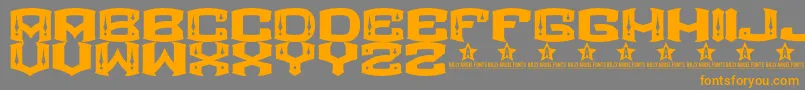 ROCKETAIR    Font – Orange Fonts on Gray Background