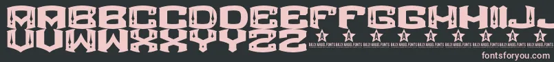 ROCKETAIR    Font – Pink Fonts on Black Background