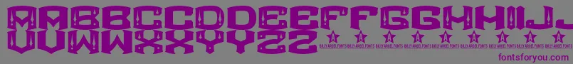 ROCKETAIR    Font – Purple Fonts on Gray Background