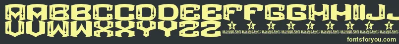 ROCKETAIR    Font – Yellow Fonts on Black Background