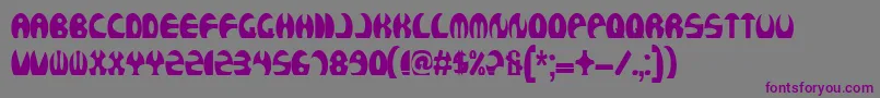 Rocketboss Font – Purple Fonts on Gray Background