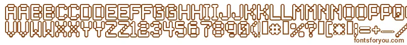 ROCKETMAN Font – Brown Fonts on White Background