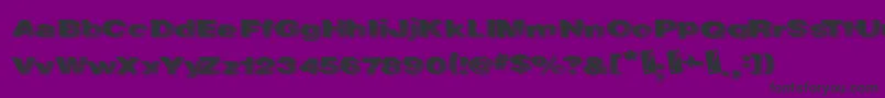 RockHarder Font – Black Fonts on Purple Background