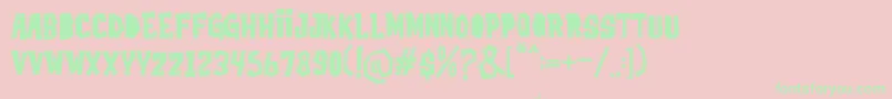 Rockidz Demo Font – Green Fonts on Pink Background