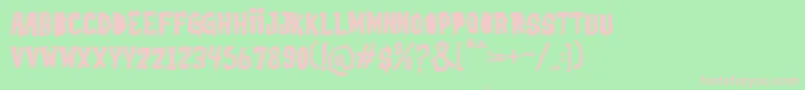 Rockidz Demo Font – Pink Fonts on Green Background