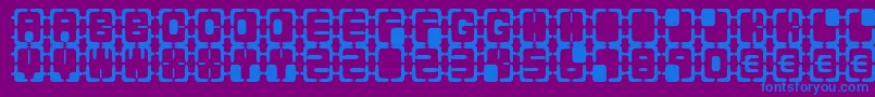 Reoxy Font – Blue Fonts on Purple Background