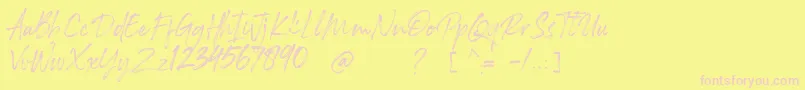 fuente Rockness – Fuentes Rosadas Sobre Fondo Amarillo