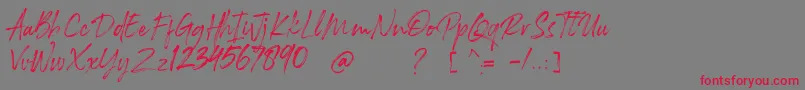 fuente Rockness – Fuentes Rojas Sobre Fondo Gris
