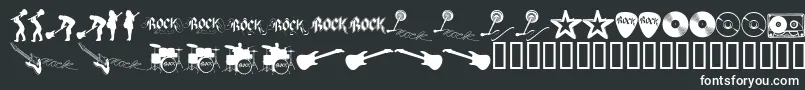 ROCKS    Font – White Fonts on Black Background