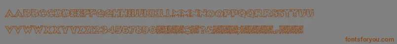 RockSolid Font – Brown Fonts on Gray Background