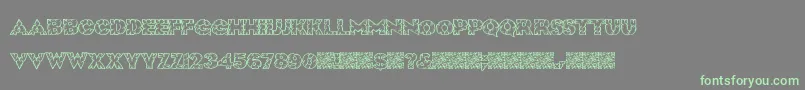 RockSolid Font – Green Fonts on Gray Background