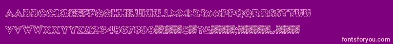 RockSolid Font – Pink Fonts on Purple Background