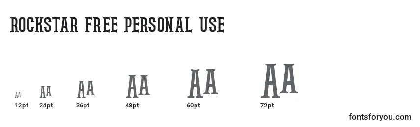 Rockstar free personal use Font Sizes