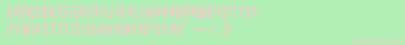 rockstar Font – Pink Fonts on Green Background