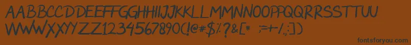 Rockwild Font – Black Fonts on Brown Background