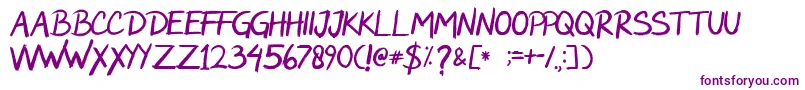 Rockwild Font – Purple Fonts on White Background