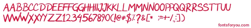 Rockwild Font – Red Fonts on White Background