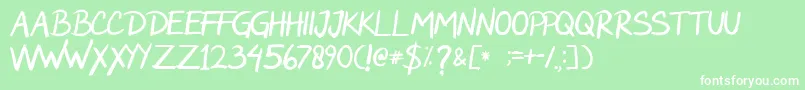 Rockwild Font – White Fonts on Green Background